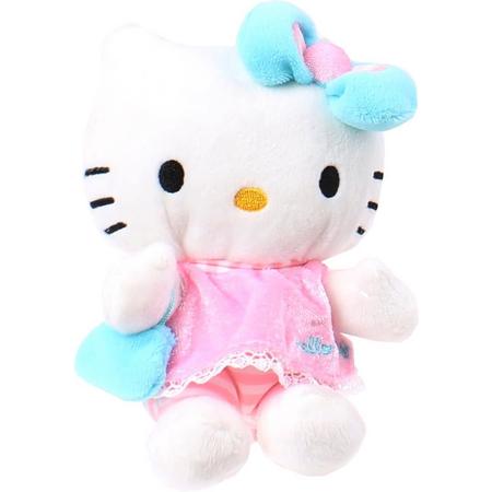 Hello Kitty Knuffel Doll Pluche Meisjes Lichtblauw 15 Cm