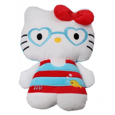 Hello Kitty Knuffel Doll Pluche Rood/blauw 40 Cm