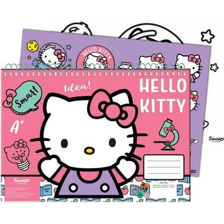 Hello Kitty Schetsboek Junior 23 X 33 Cm Roze 40 Vellen 2-delig