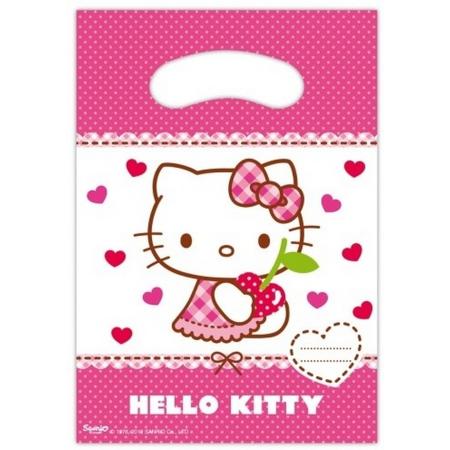Hello Kitty Uitdeelzakjes, 6st.