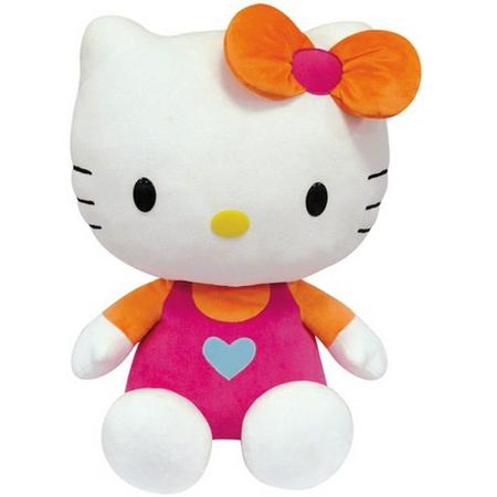 Pluche Hello Kitty knuffel roze 50 cm