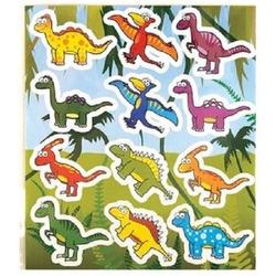 Stickervel dinosaurus 10x per stuk verpakt