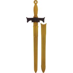 Speelgoed ridder verkleed zwaard brons 66 cm - Middeleeuwse verkleedaccessoires