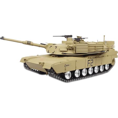 RC tank Heng Long Abrams M1A2 2.4GHZ met schietfunctie rook en geluid