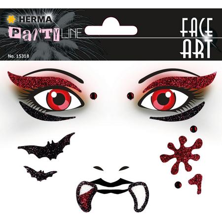 HERMA Face Art Glitter Sticker Vampire / Vampier