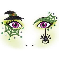 Herma Face Art Glitter Sticker / Gezicht Tattoo Heks / Witch