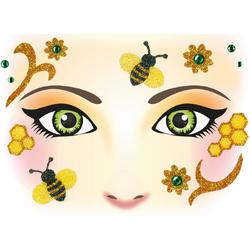 Herma Face Art Glitter Sticker Honingbij