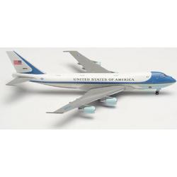 Herpa Boeing vliegtuig VC-25A Air Force One, 89th AW Joint Base Andrews schaal 1:500 14cm