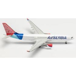 Herpa schaalmodel Airbus A330-200 Air Serbia 11,8cm schaal 1:500