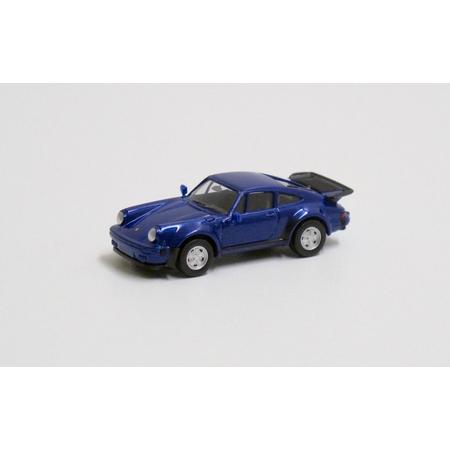 Herpa 1/87 Porsche 911 Turbo,  blauw metallic