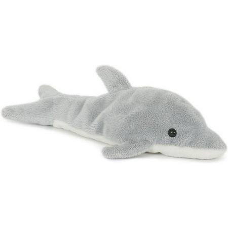 Pluche dolfijn knuffel 23 cm speelgoed - Zeedieren dolfijnen knuffeldier - Dierenknuffels