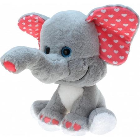 Pluche knuffeldier olifant  30 cm - speelgoed olifanten knuffel