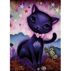 Puzzel Black Kitty, Dreaming 1000 Stukjes   29687