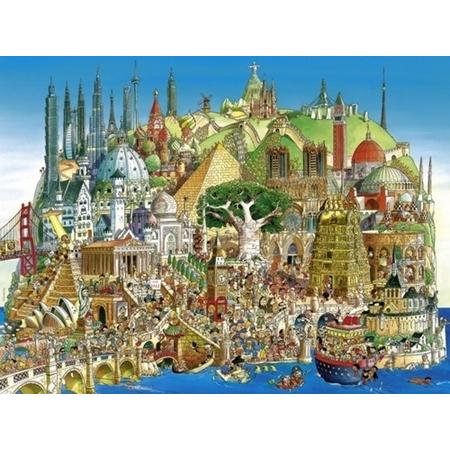Puzzel Global City,Prades 1500 Stukjes Driehoek Heye 29634