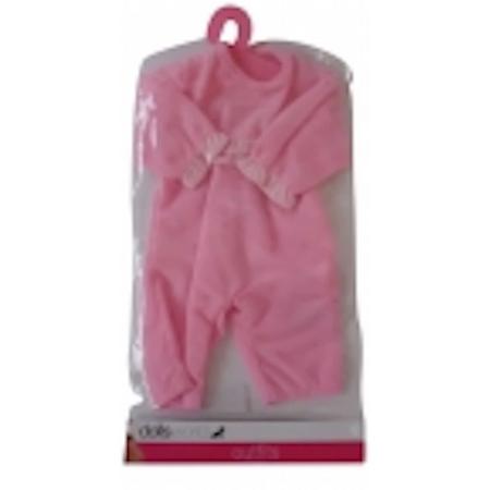 Roze pyjama met beertje - poppen