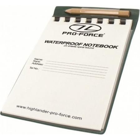 Highlander Waterproof Notebook 15X10.5Cm