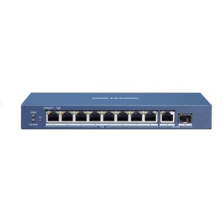 Hikvision Digital Technology DS-3E0510P-E/M netwerk-switch Unmanaged Gigabit Ethernet (10/100/1000) Power over Ethernet (PoE) Blauw