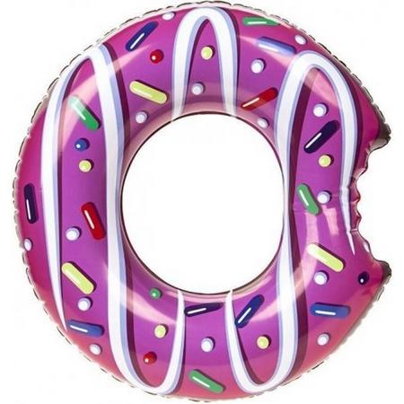 Donut zwemband roze 122 cm