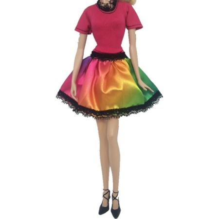 Barbie pop jurk colour