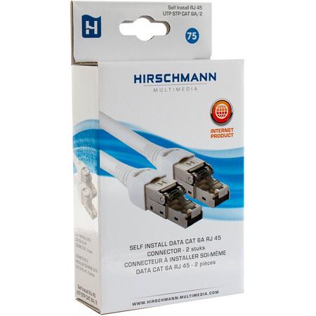 Hirschmann Set van 2 doe-het-zelf-RJ45 connectoren voor CAT6 SHOP