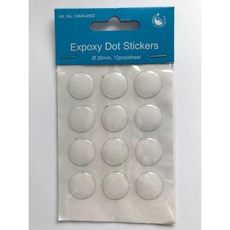 12445-4502 Epoxy DOT-stickers 20 mm 12st
