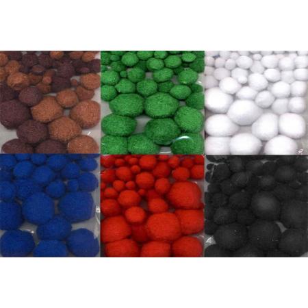 6 Pakjes Mix Pom Poms Set – verschillende kleuren