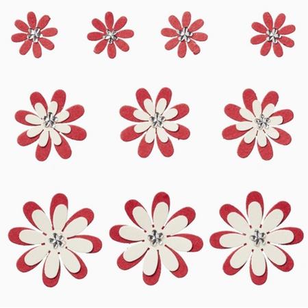 FLORELLA-Bloemen Design I rood-creme