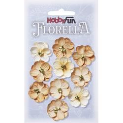 FLORELLA-Bloemen beige, 2,5cm