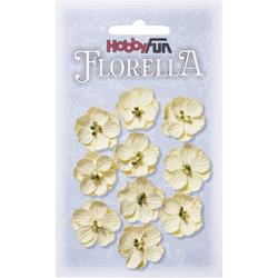 FLORELLA-Bloemen creme, 2,5cm