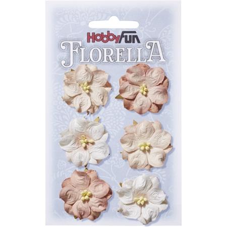 FLORELLA-Bloemen rozenhout, 3,5cm