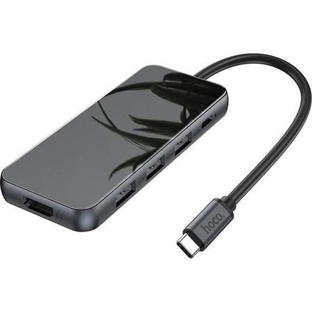 Premium Hoco HB15 USB C Hub - 3x USB 3.0 - Hdmi - Apple - Mac - Windows - Android Tablet
