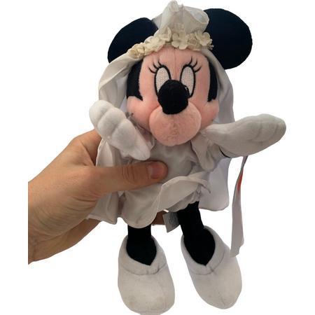 Minnie Mouse - Bruid - Bruiloft muizenknuffel - 20 - cm - in trouwjurk