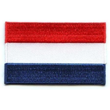 Nederlandse Vlag Patch - Kledingembleem / Kleding Embleem / Strijk Embleem