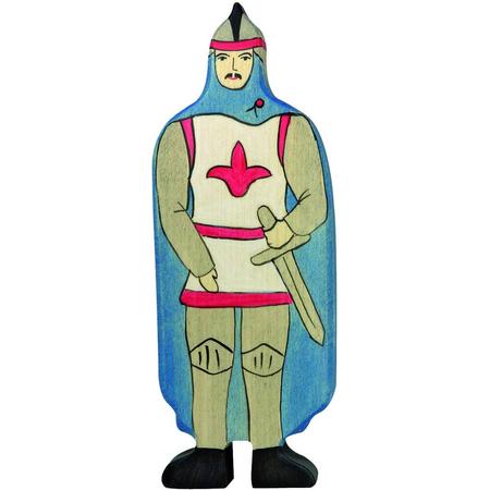 Holztiger Sprookjes en ridders: ridder met blauwe mantel