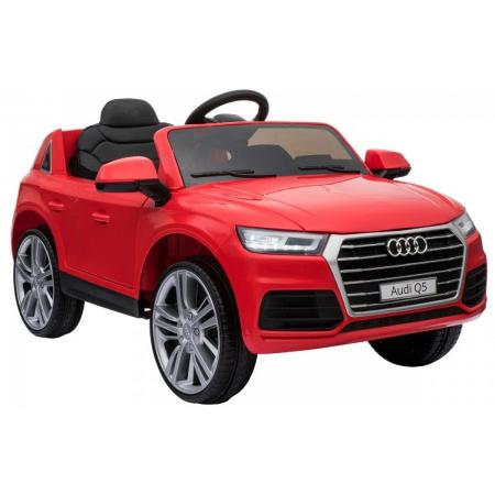 HOMCOM® - Audi Q5 - Elektrische Kinder Accu Auto 12 V met afstandsbediening – Rood – 2 snelheden – 3-7 Km/u