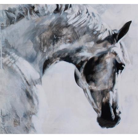 Horka Wenskaart Paard Grijs-bruine Hals 12,5 X 18 Cm