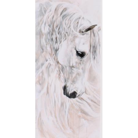 Horka Wenskaart Paard Met Witte Lange Manen 12,5 X 18 Cm