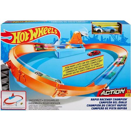 Hot Wheels - Rapid Raceway Champion - Circuit - Racebaan - City - Track Builder
