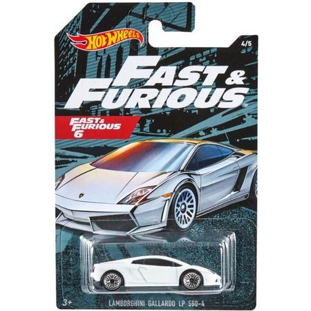 Hot Wheels Fast & Furious Auto Lamborghini 6,1 Cm Wit