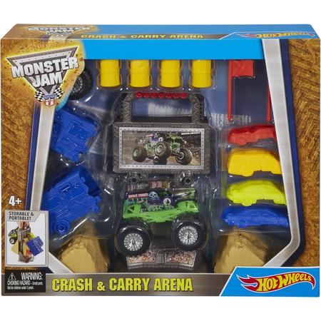 Hot Wheels Monster Jam Crash en Carry Arena