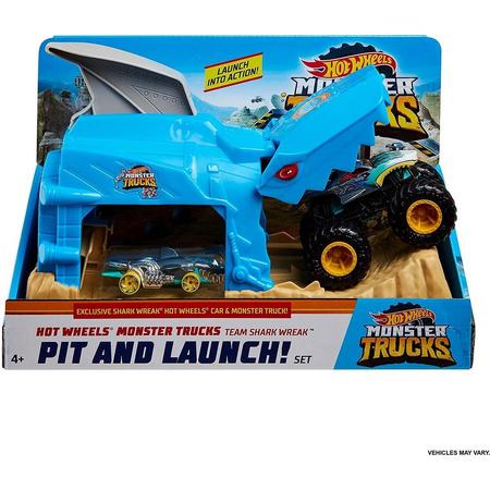 Hot Wheels Monster Truck - Pit & Launch Duo Speelset - 2 Stuks