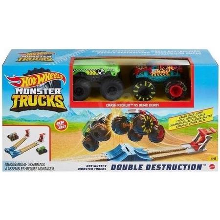Hot Wheels Monster Truck Double Desctruction Playset