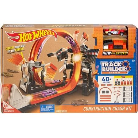 Hot Wheels Track Builder Construction Mega Crash Set