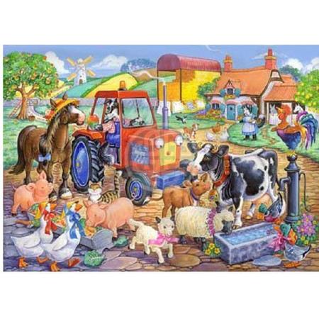Legpuzel - 80 grote stukjes - Farm Friends - The House of Puzzles