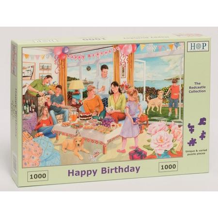 Legpuzzel - 1000 stukjes - Happy Birthday  - House of Puzzels