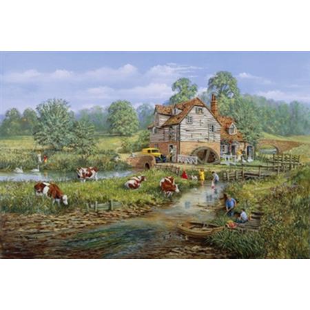 Legpuzzel - 1000 stukjes - The Mill Stream - The House of Puzzles Puzzel
