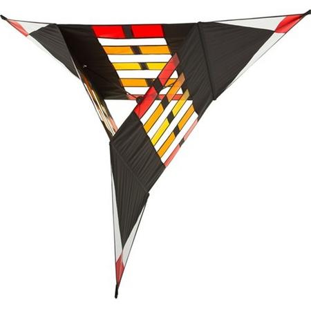 Hq Kites Eenlijnsvlieger Hoffmanns Sparkling Triangle Box 150 Cm Zwart
