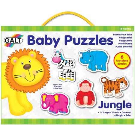 Galt 6 babypuzzels jungle in doos