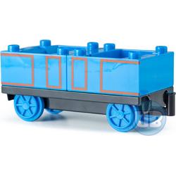 Trein wagon onderstel met blauwe containers