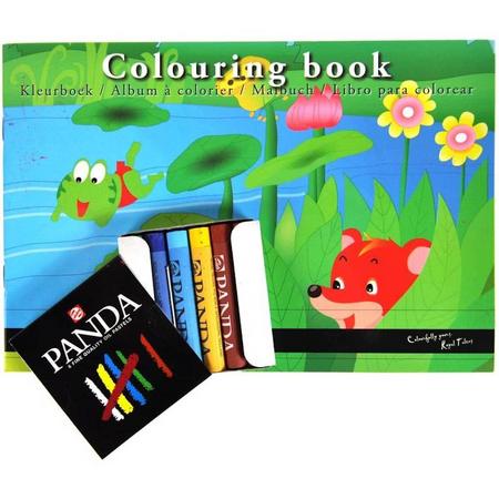 Royal talens kleurboek inclusief pastel krijtjes
